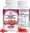 Urolithin A Supplement 1000 mg with Resveratrol, Pomegranate Extract, Green Tea, Vitamin C, E, 120 Capsules K332