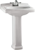 White Pedestal Bathroom Sink X577320