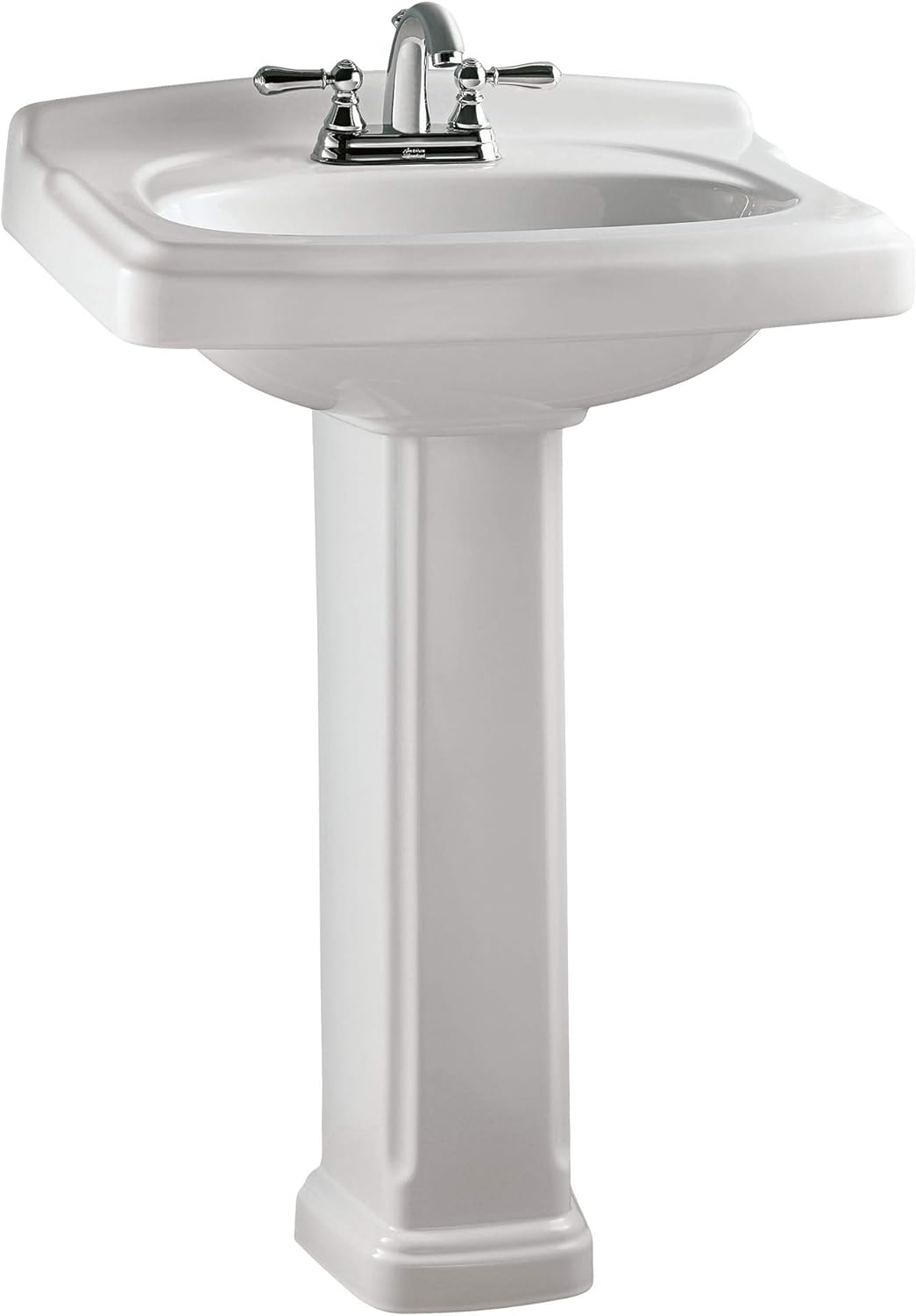 White Pedestal Bathroom Sink X577320