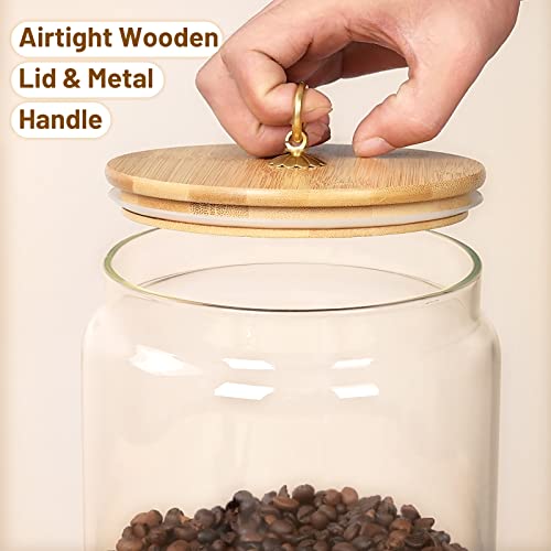 1 Gallon Glass Food Storage Jars with Bamboo Lids O6630