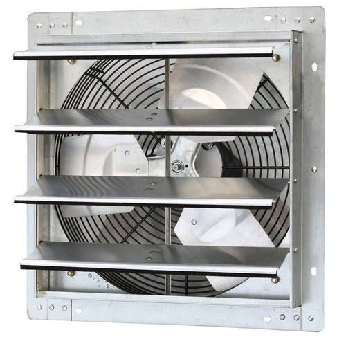 16 inch Wall Mounted Steel Shutter Exhaust Fan (2 Pack) V163