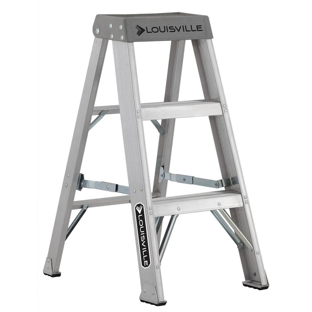 3 ft Aluminum 300 lb Capacity Stepladder L559