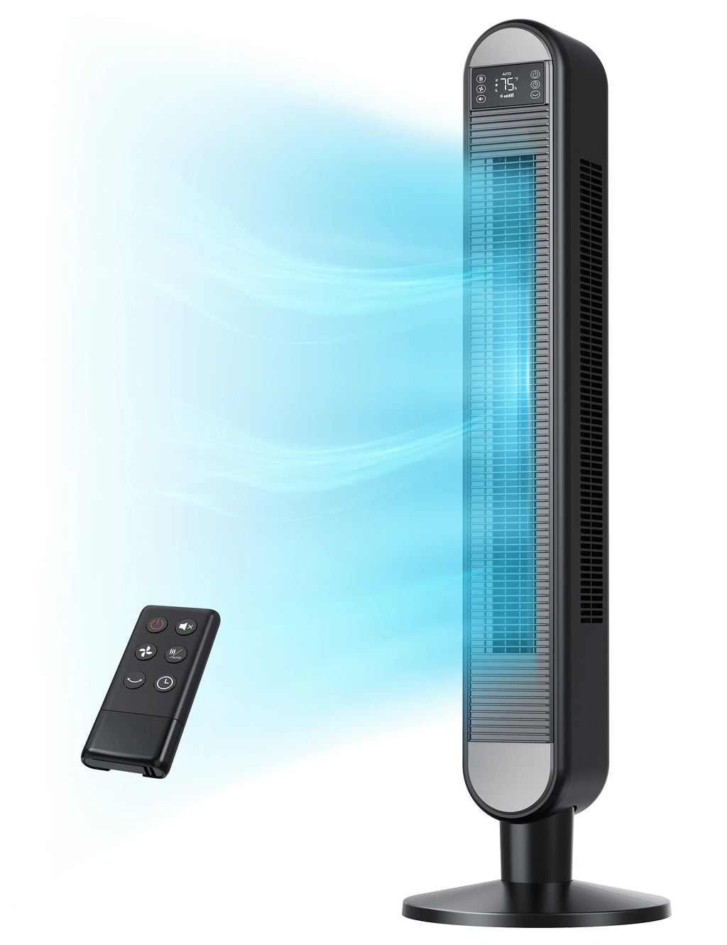 42 Inch Bladeless Oscillating Tower Fan with Remote P344835
