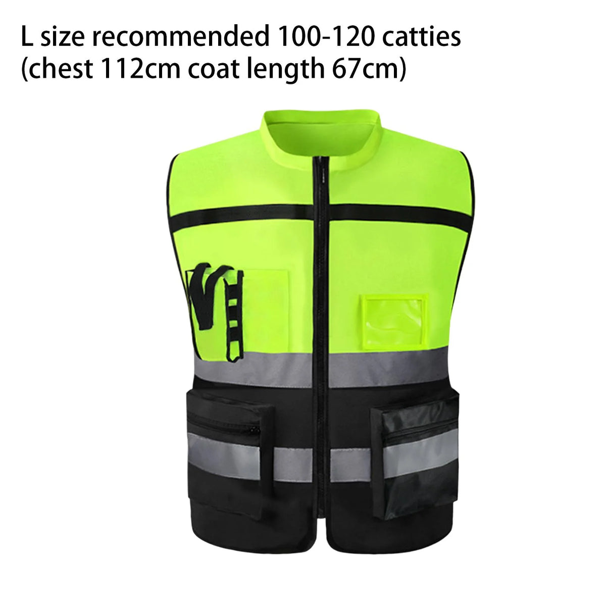 High Visibility Yellow Reflective Safety Vest M366546