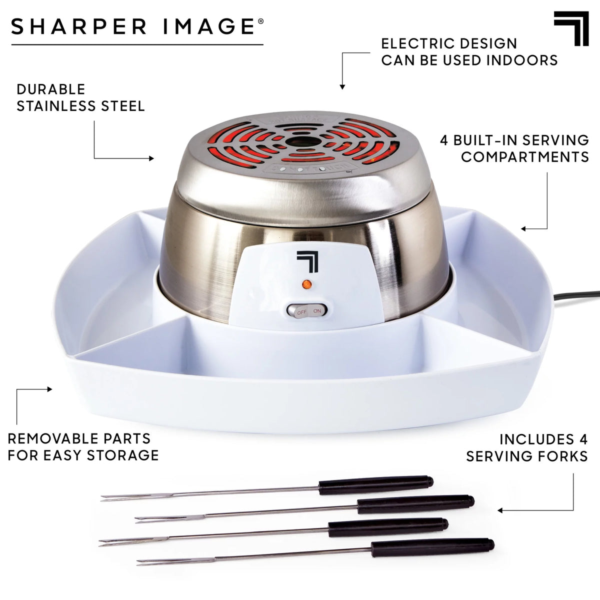 Electric Tabletop S'mores Maker 6 Piece Set V639