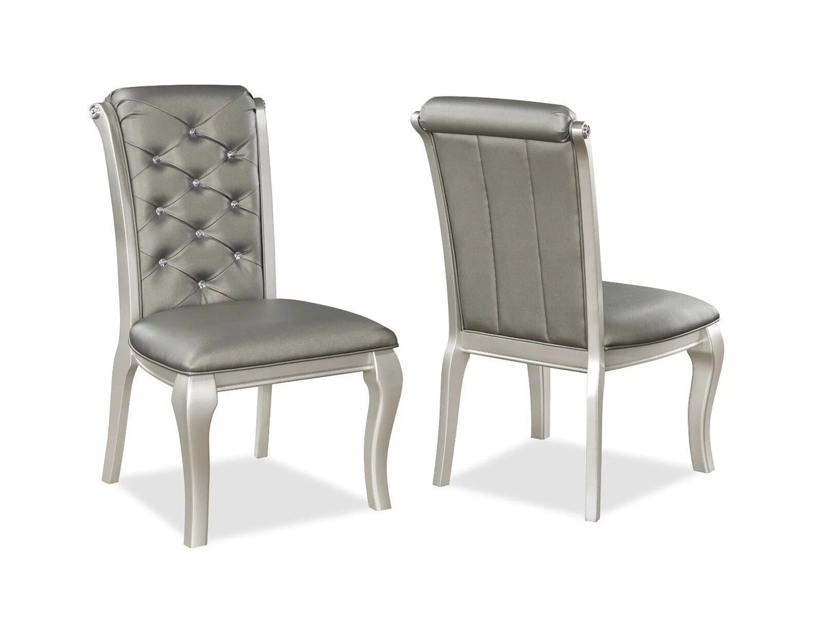 6pc Extendable Dining Set with Upholstered Chair and Bench F19309