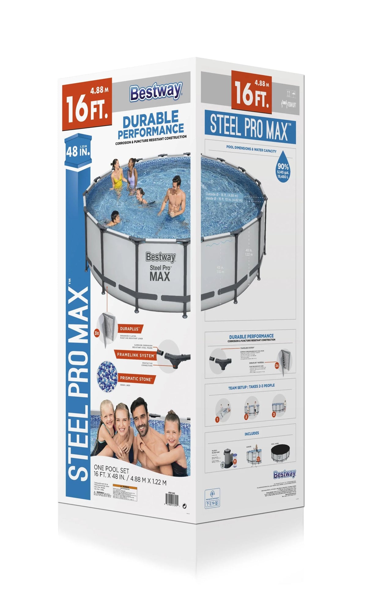Steel Pro MAX 16' x 48 Round Pool Set E659