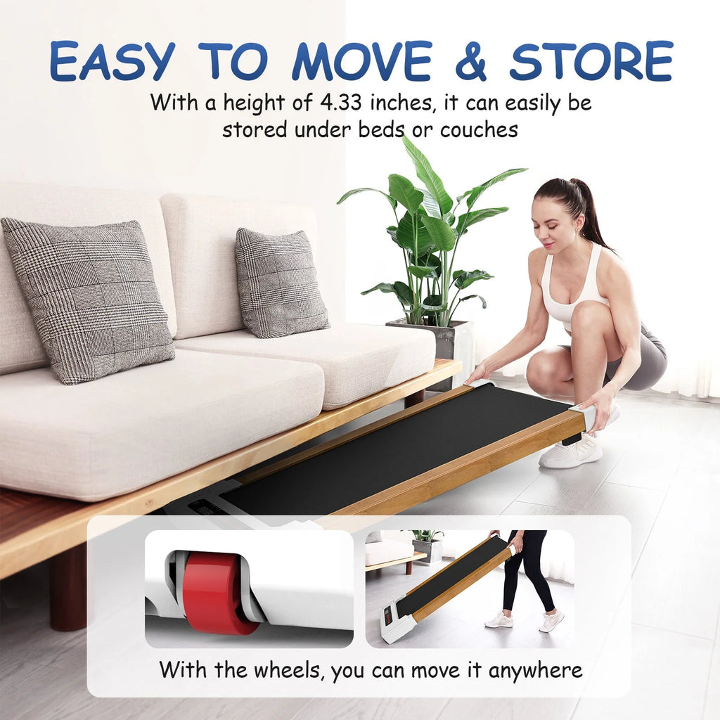 Portable Mini Treadmill 265 lbs Capacity with Remote Control N127