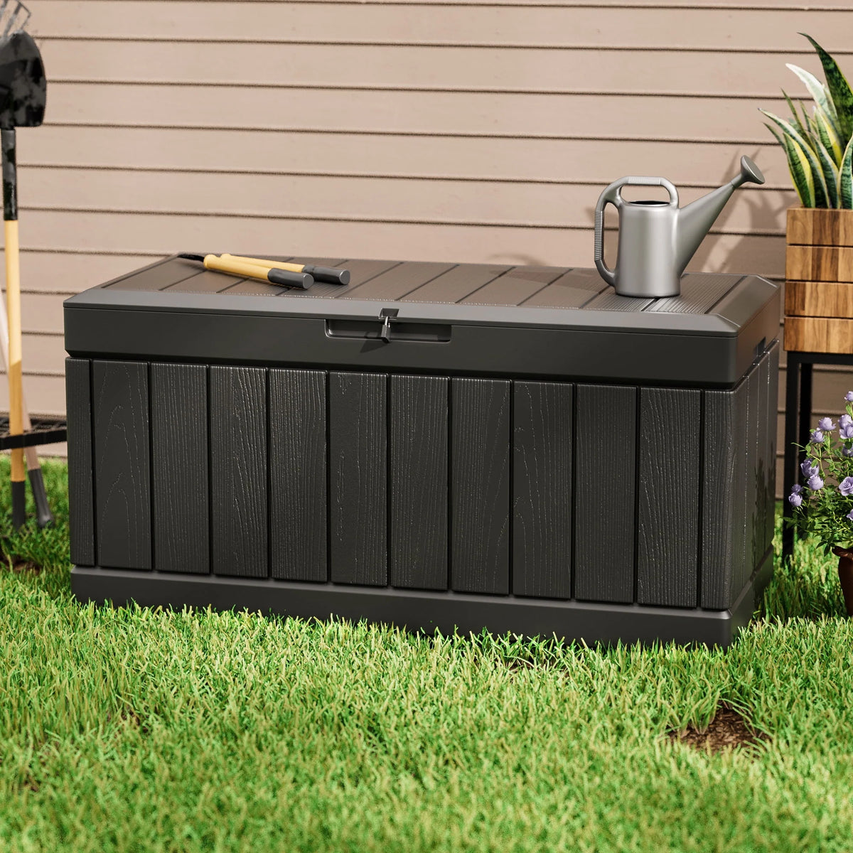 82 Gallon Resin Lockable Deck Box J30950