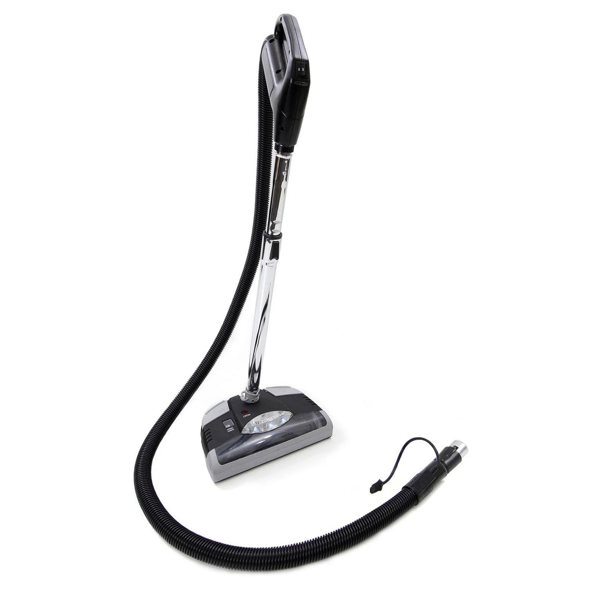 Black Plastic Vacuum Power Head, Hose, and Wand E3805