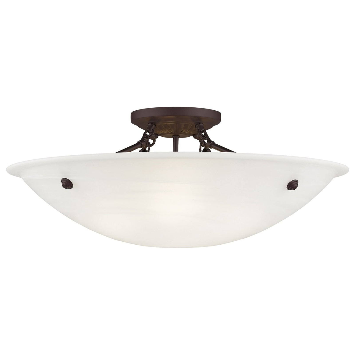 4 Light Flush Mount Antique Brass P311064