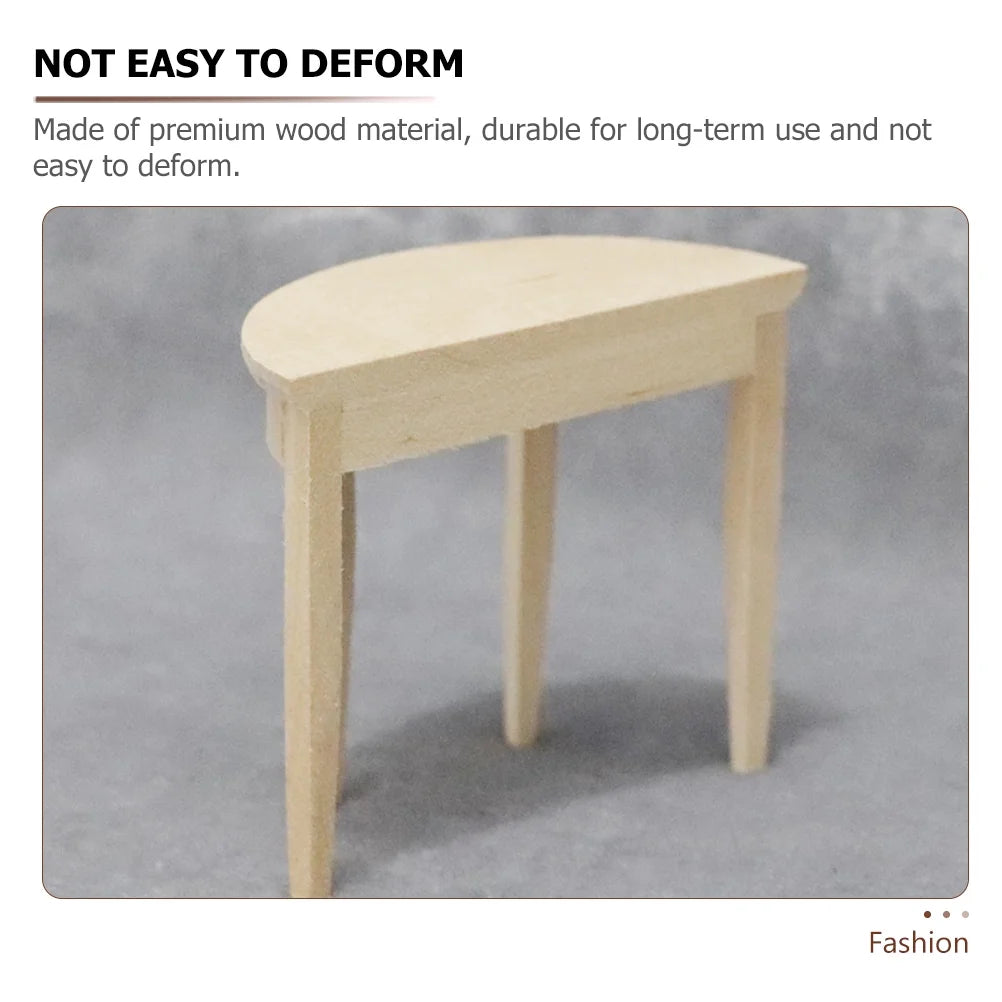 Miniature Wooden Desk Table Figurines I377222