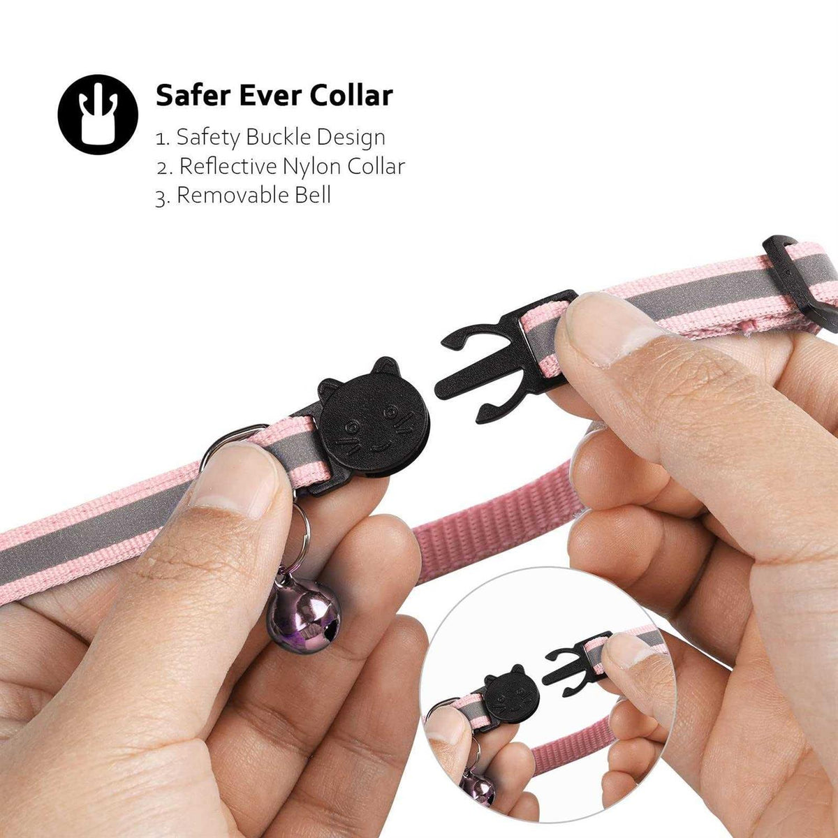 Breakaway Cat Collar with Air Tag Case I46321