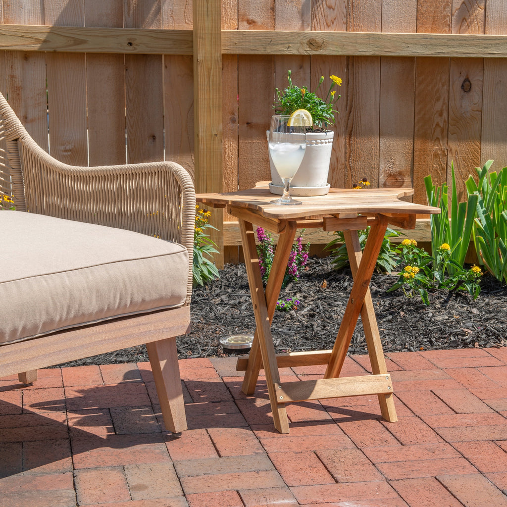 Star-Shaped Outdoor Folding Table B25633