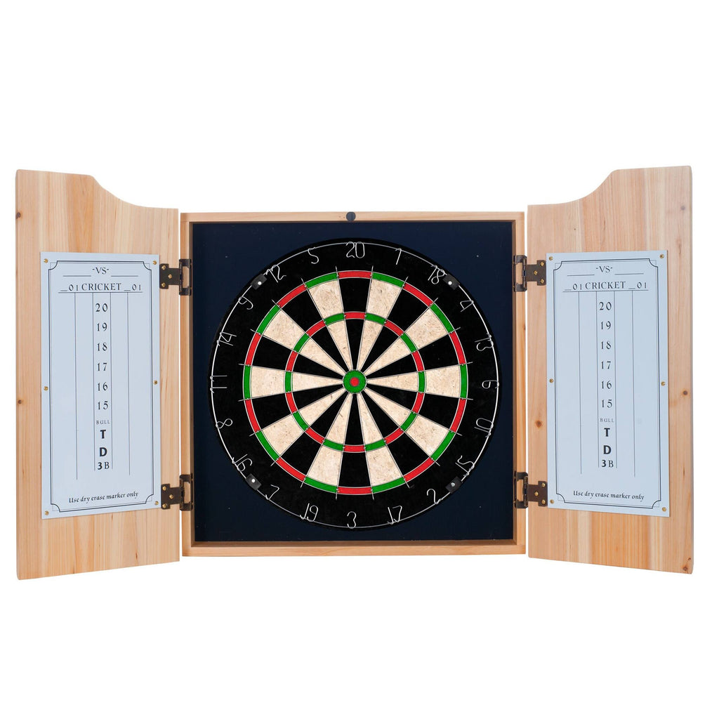 Dart Cabinet Set with Darts and Board Y54068