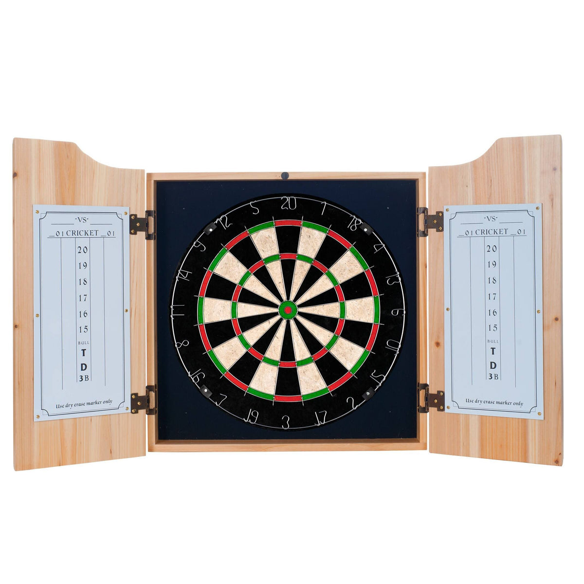 Dart Cabinet Set with Darts and Board Y54068