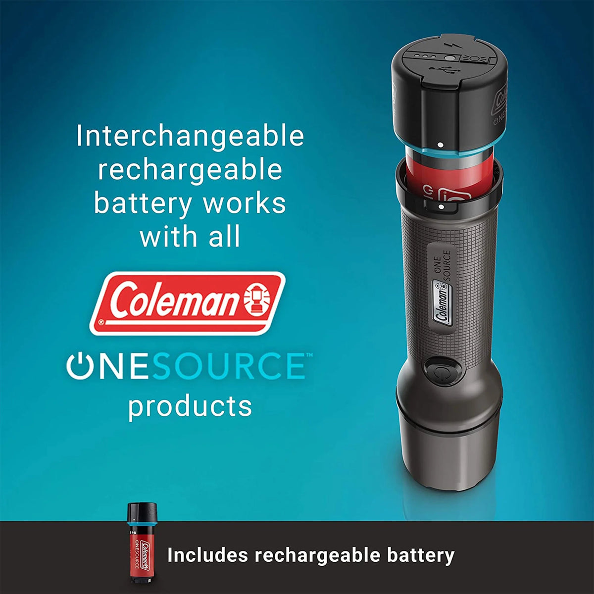 600 Lumens Rechargeable Flashlight (3 Pack) P714