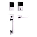 Polished Chrome Touchscreen Electronic Keyless Entry Handleset F17613