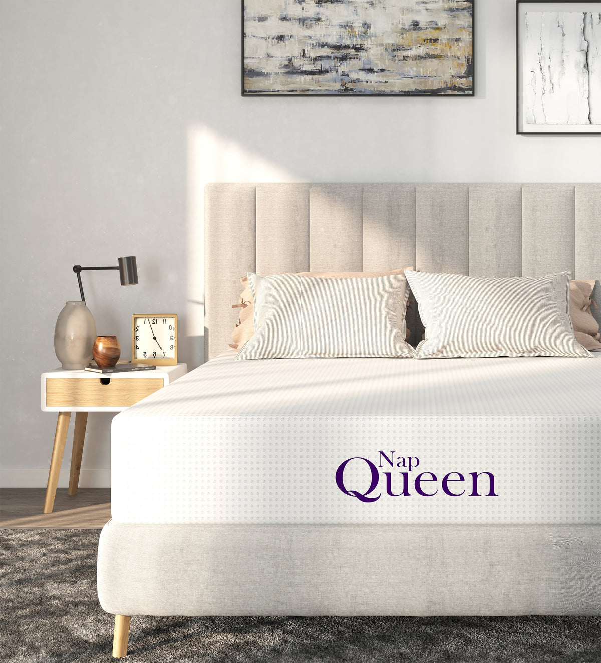 Charcoal Memory Foam Mattress King Q396