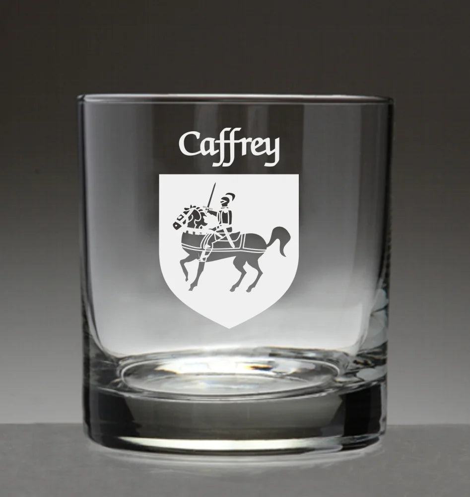 Set of 4 Etched Tumbler Glasses E309