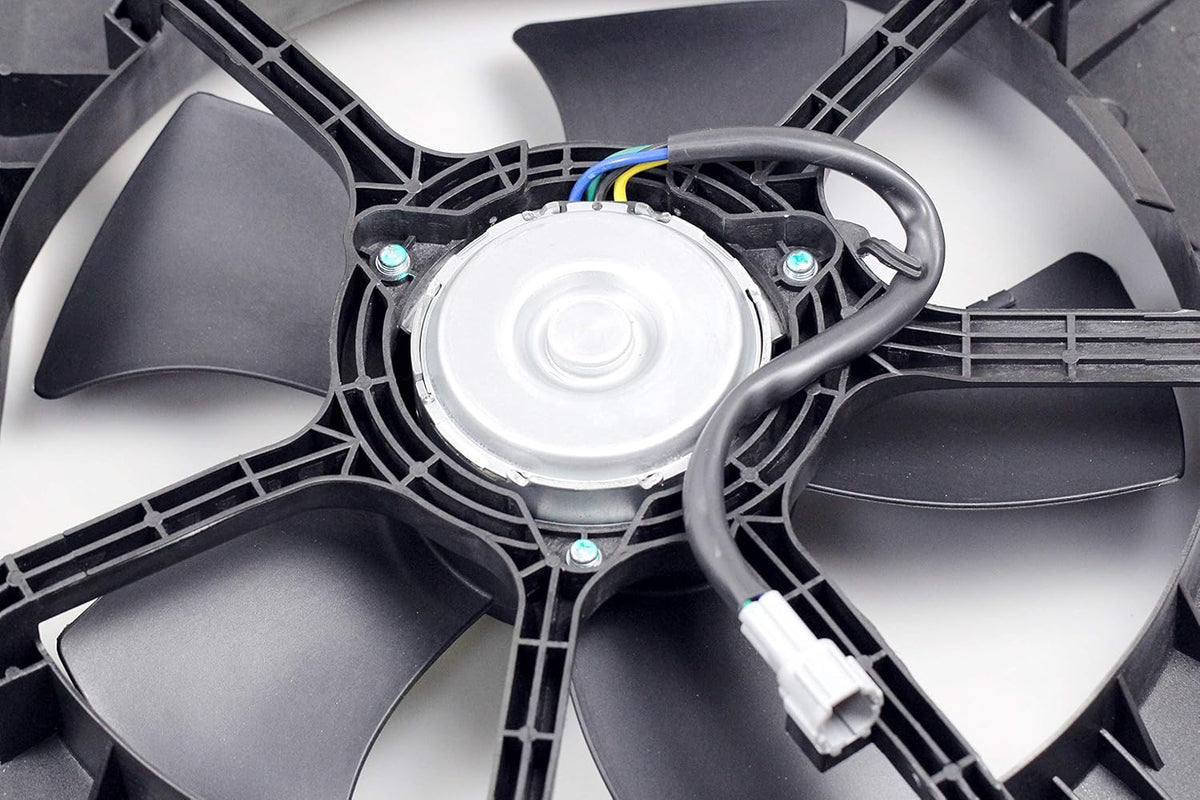 Dual Radiator A/C Condenser Cooling Fan Motor Assembly for 2003-2006 Nissan 350Z / 2003-2006 Infiniti G35 Sedan / 2003-2007 Infiniti G35 Coupe I998502