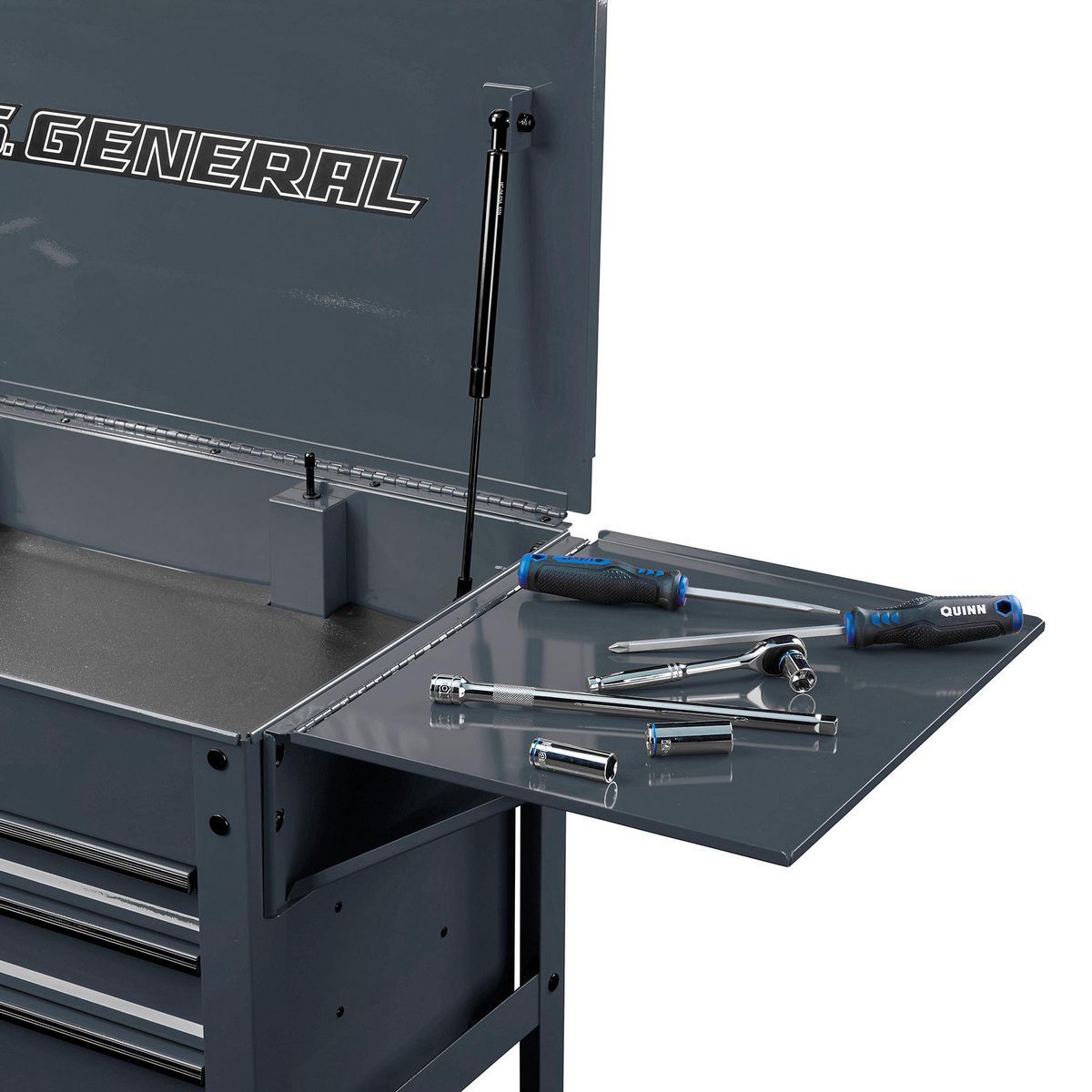 Slate Gray Folding Side Tray L7362