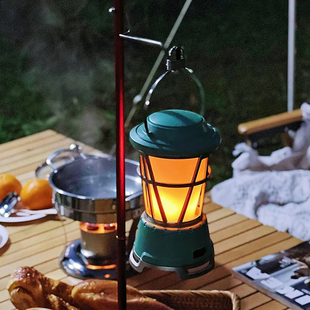 Vintage USB Rechargeable Hanging Lantern LED Night Light V60904