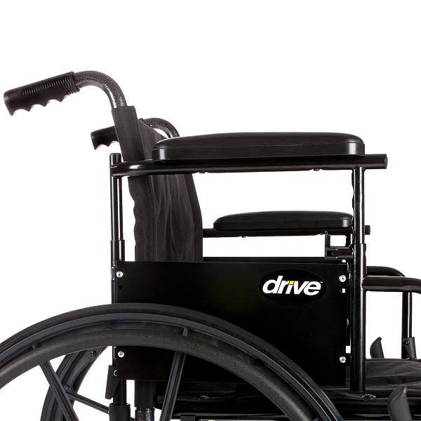 Lightweight Dual Axle Wheelchair with Adjustable Detachable Arms, Elevating Leg Rests, 20x22 L68373