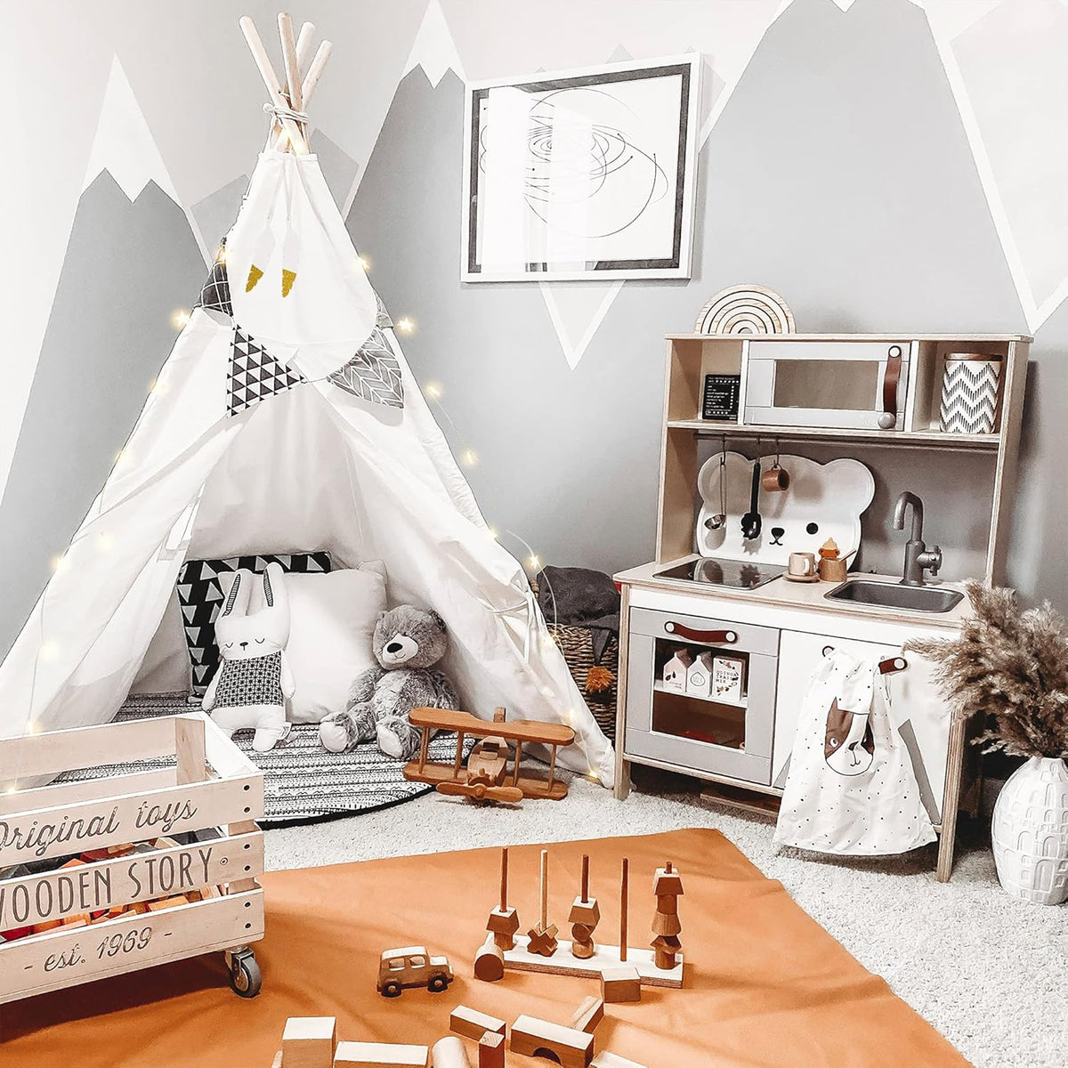 Teepee Play Tent with Carry Case Pack of 2 A63735