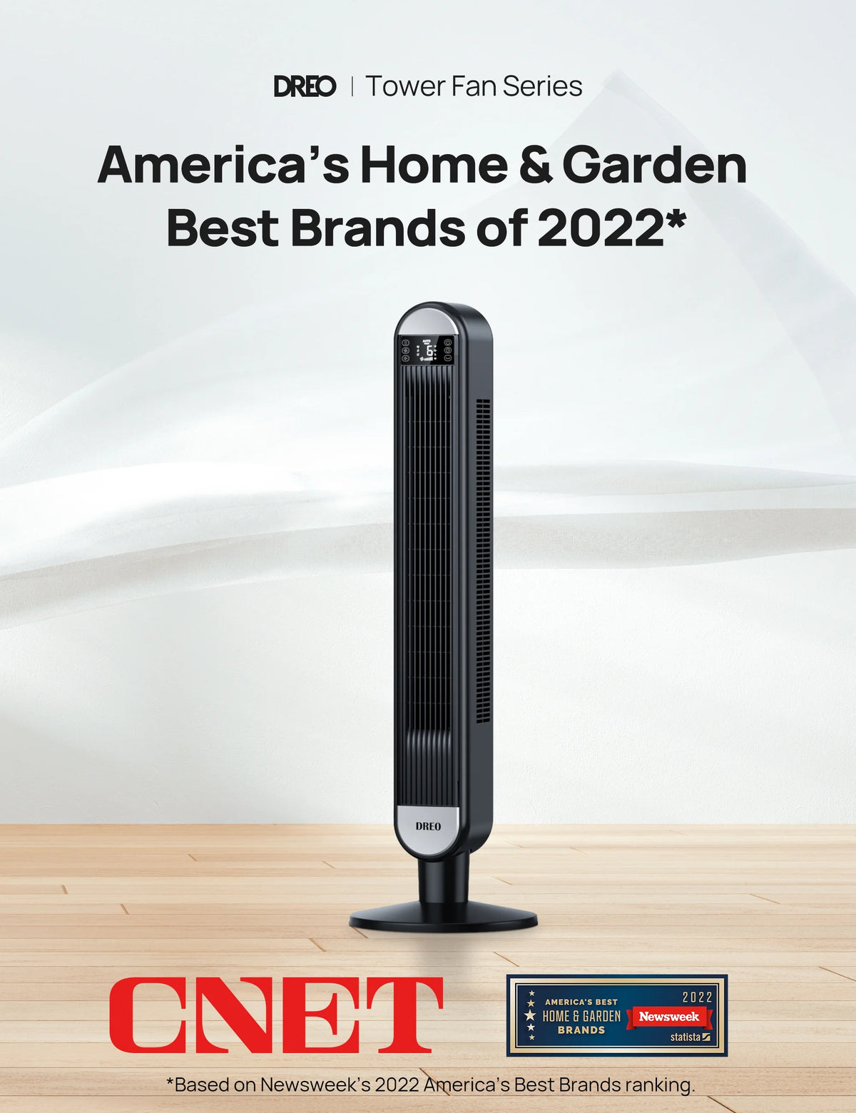 42 Inch Bladeless Oscillating Tower Fan with Remote P344835