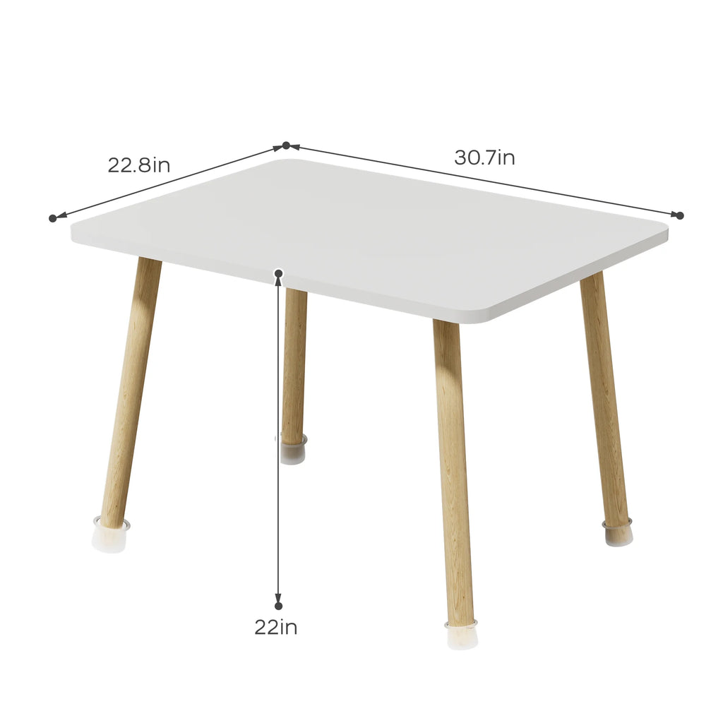 Wood Toddler Table and Chairs Set with 4 Chairs V577099