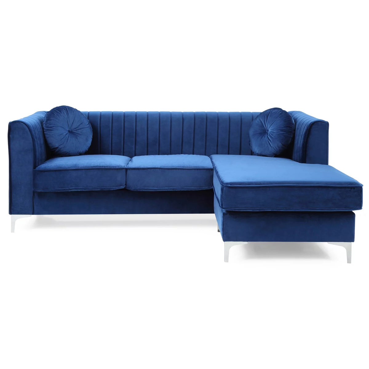 Navy Blue Sofa Chaise C3993