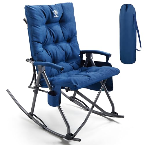 Oversized Padded Folding Rocking Camping Chair D35695