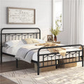 Twin Metal Platform Bed with Headboard and Footboard I3150
