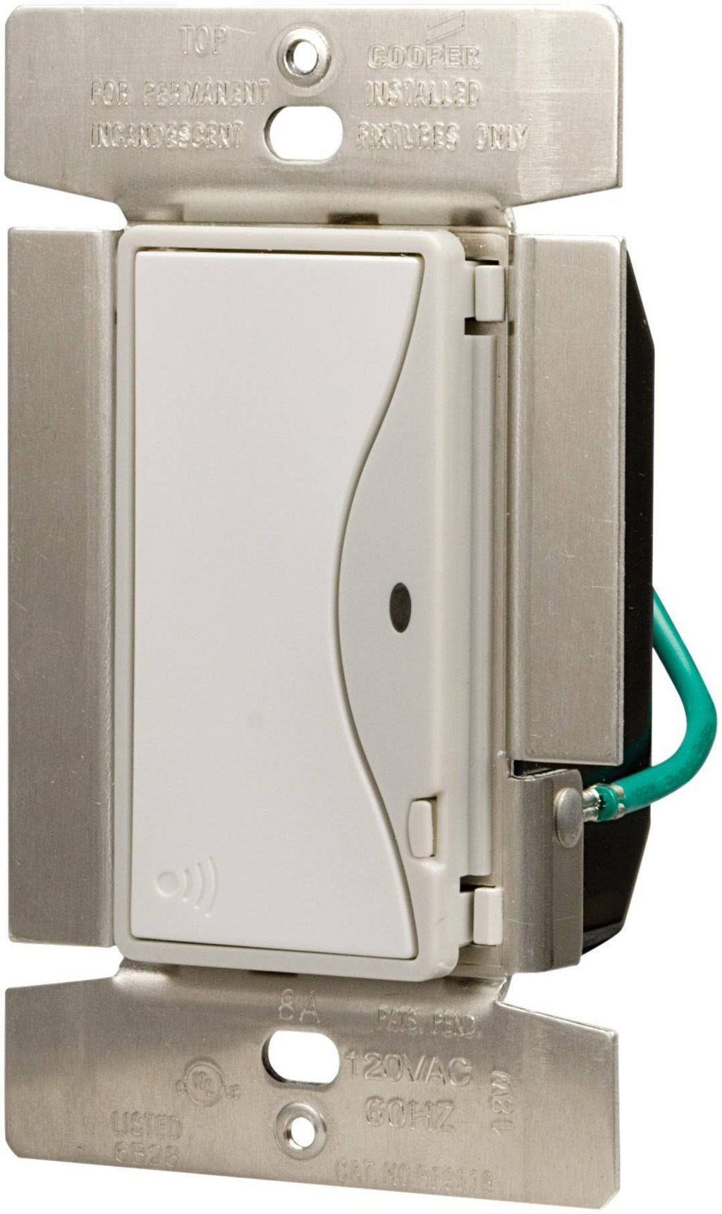 Single-Pole Switch White Satin V739
