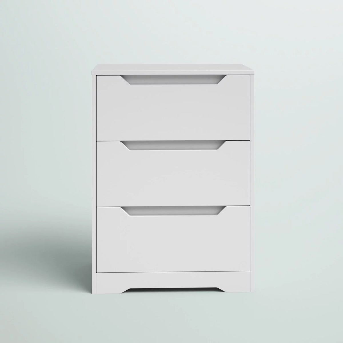 White 3 Drawer Dresser N8504
