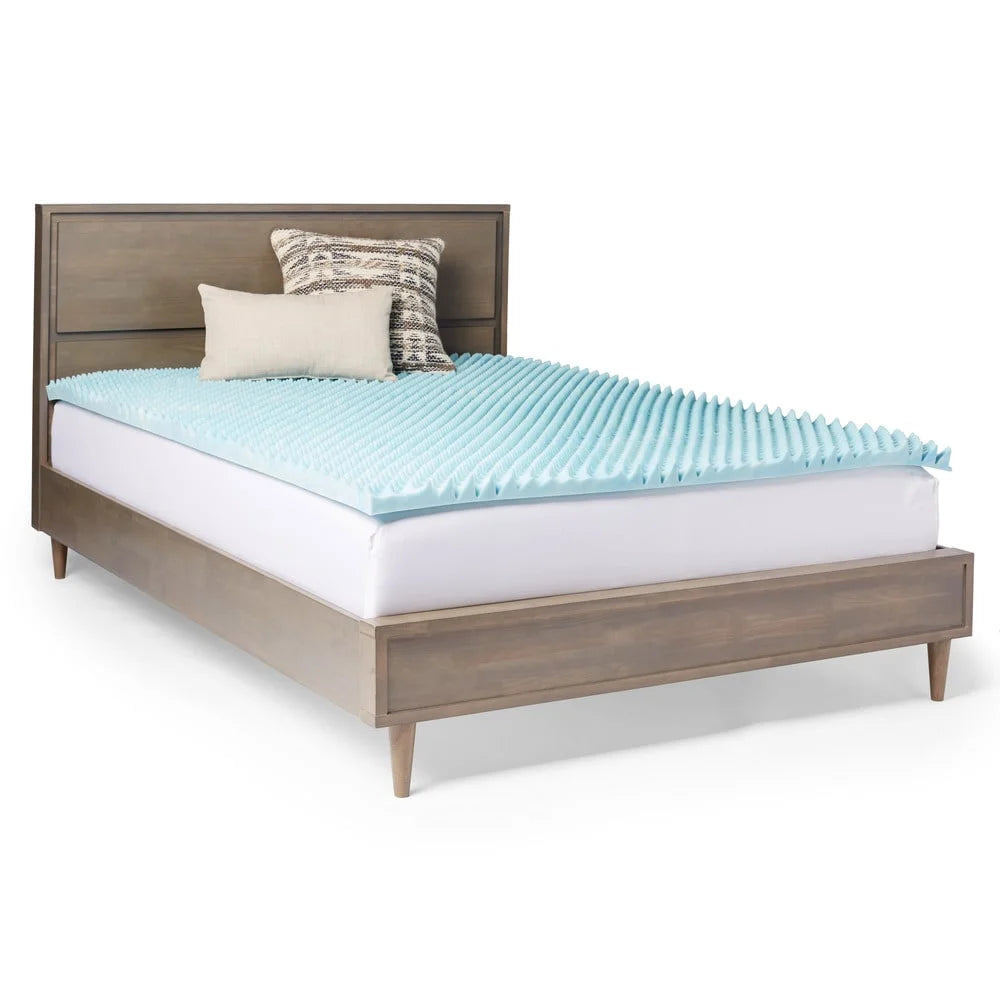 Gel Memory Foam Mattress Topper Queen W4512
