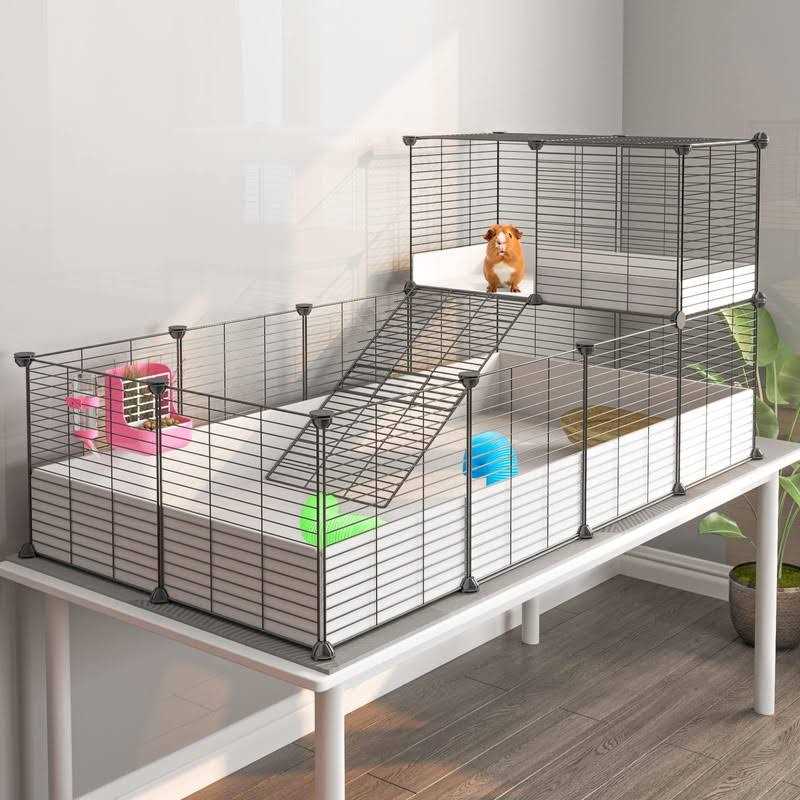 Guinea Pig Cage with Waterproof Plastic Bottom U64847