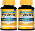 50 Billion CFU 20 Strains 120 Veggie Capsules Probiotics M3238