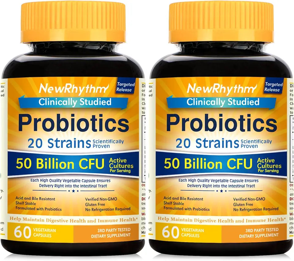 50 Billion CFU 20 Strains 120 Veggie Capsules Probiotics M3238