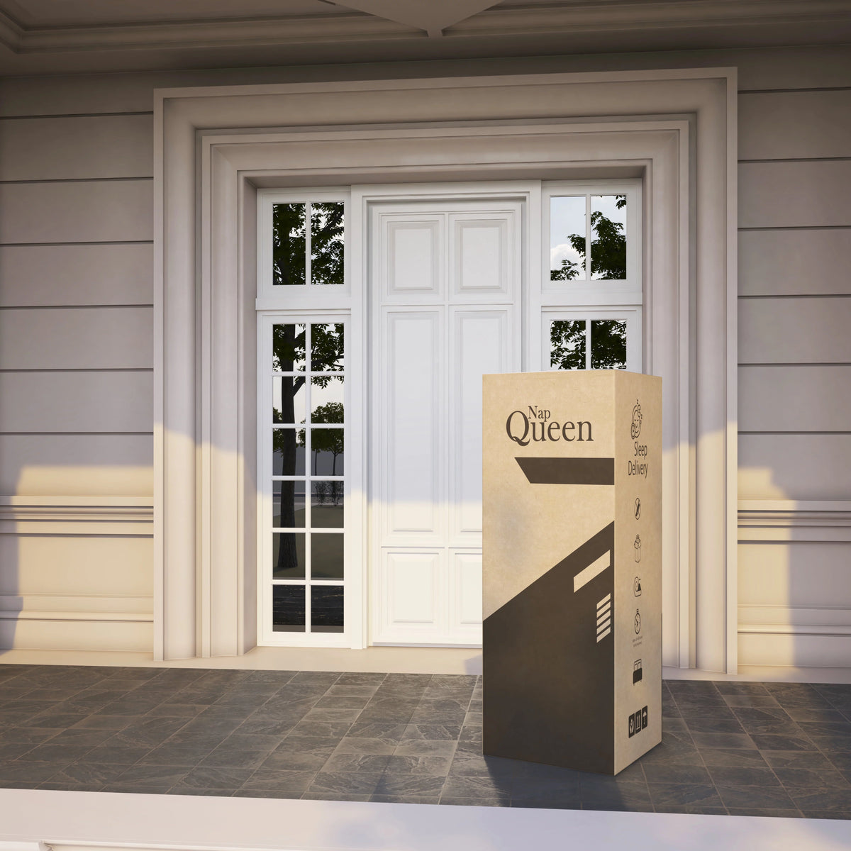 Charcoal Memory Foam Mattress King Q396