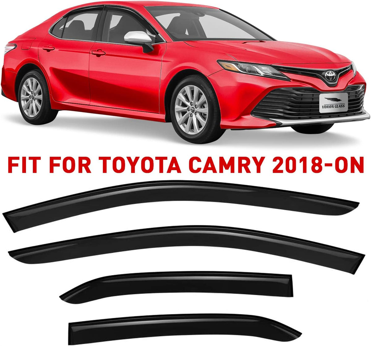 4 Pieces Rain Guards for Toyota Camry 2018-2022 L892364