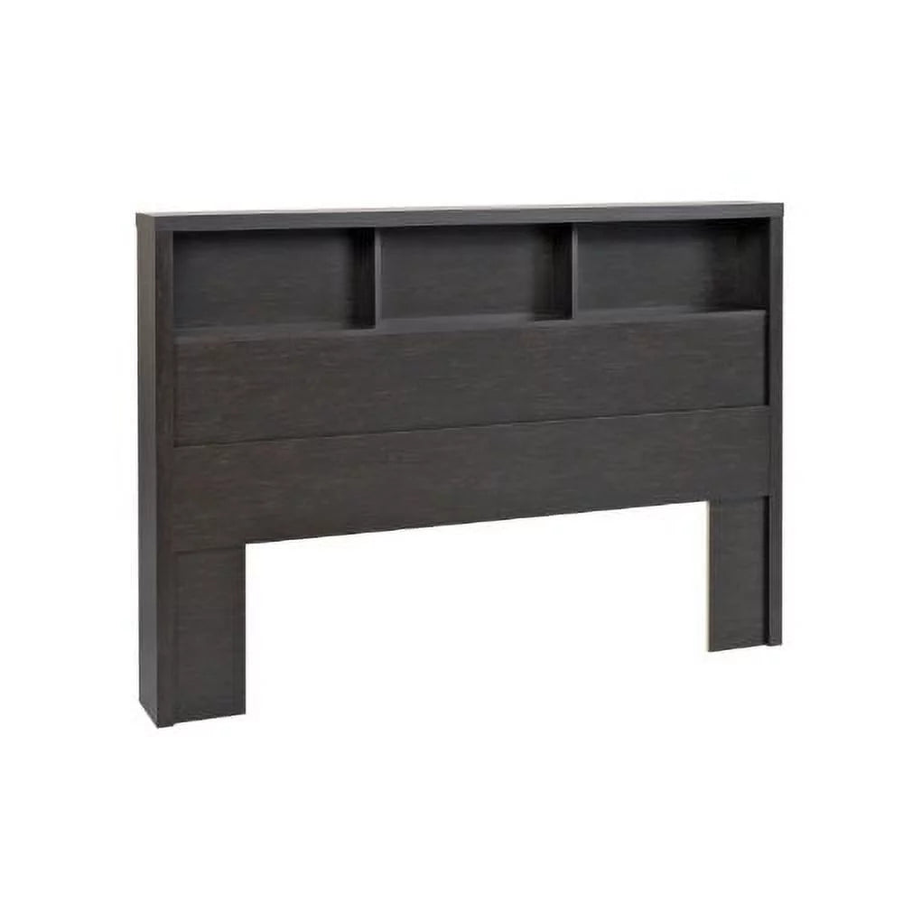 Washed Black Double Queen Storage Headboard R448