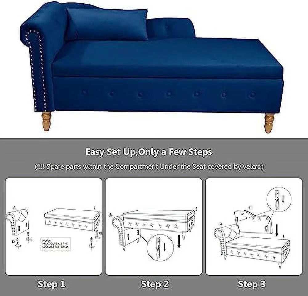 Pink Velvet Button Tufted Bench Z721943