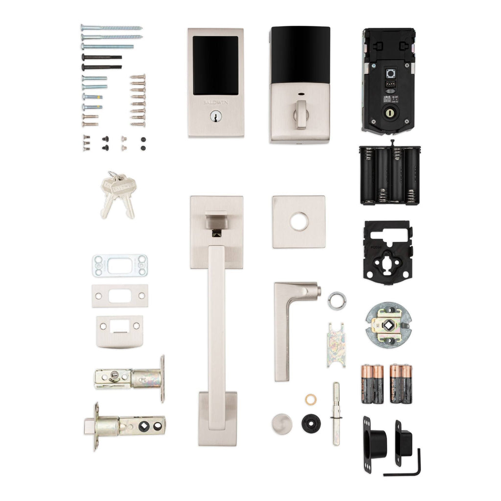 Polished Chrome Touchscreen Electronic Keyless Entry Handleset F17613