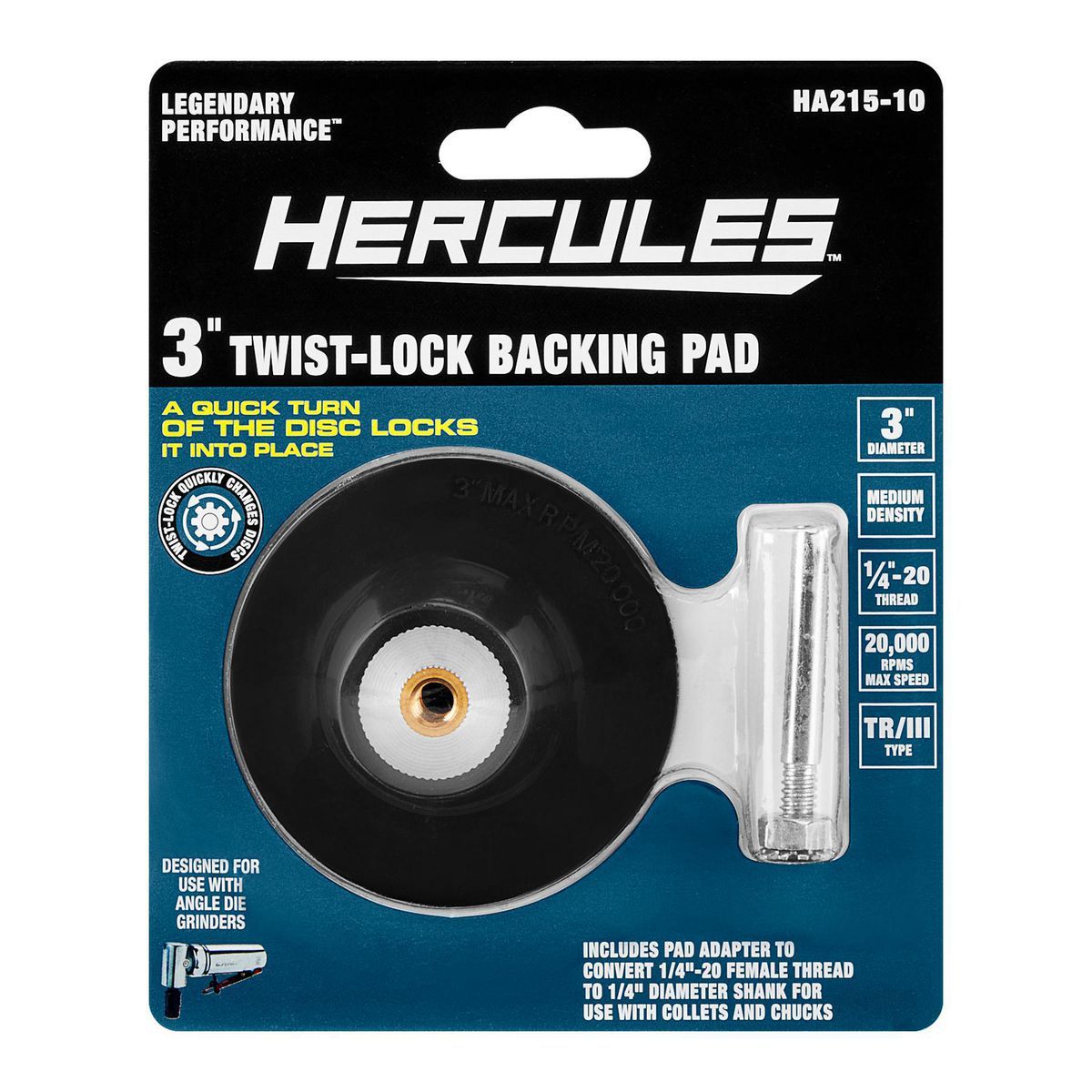 3 in. Twist Lock Backing Pad B829972