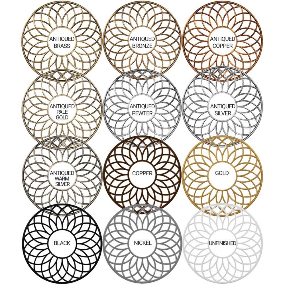 Gold PVC Pierced Ceiling Medallion P708