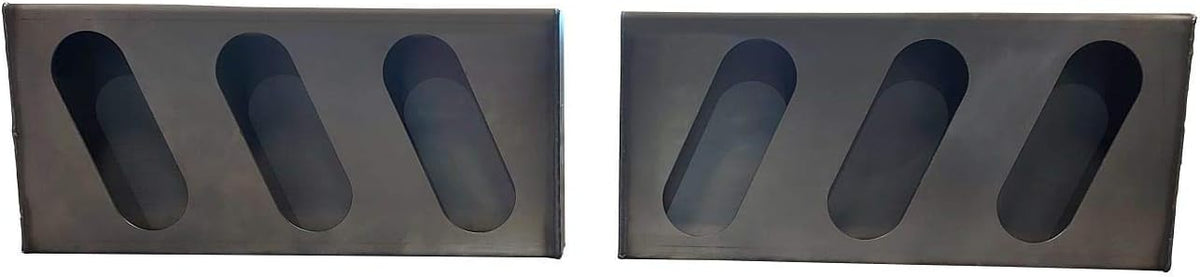 Double Oval Slanted Steel Light Box R2447