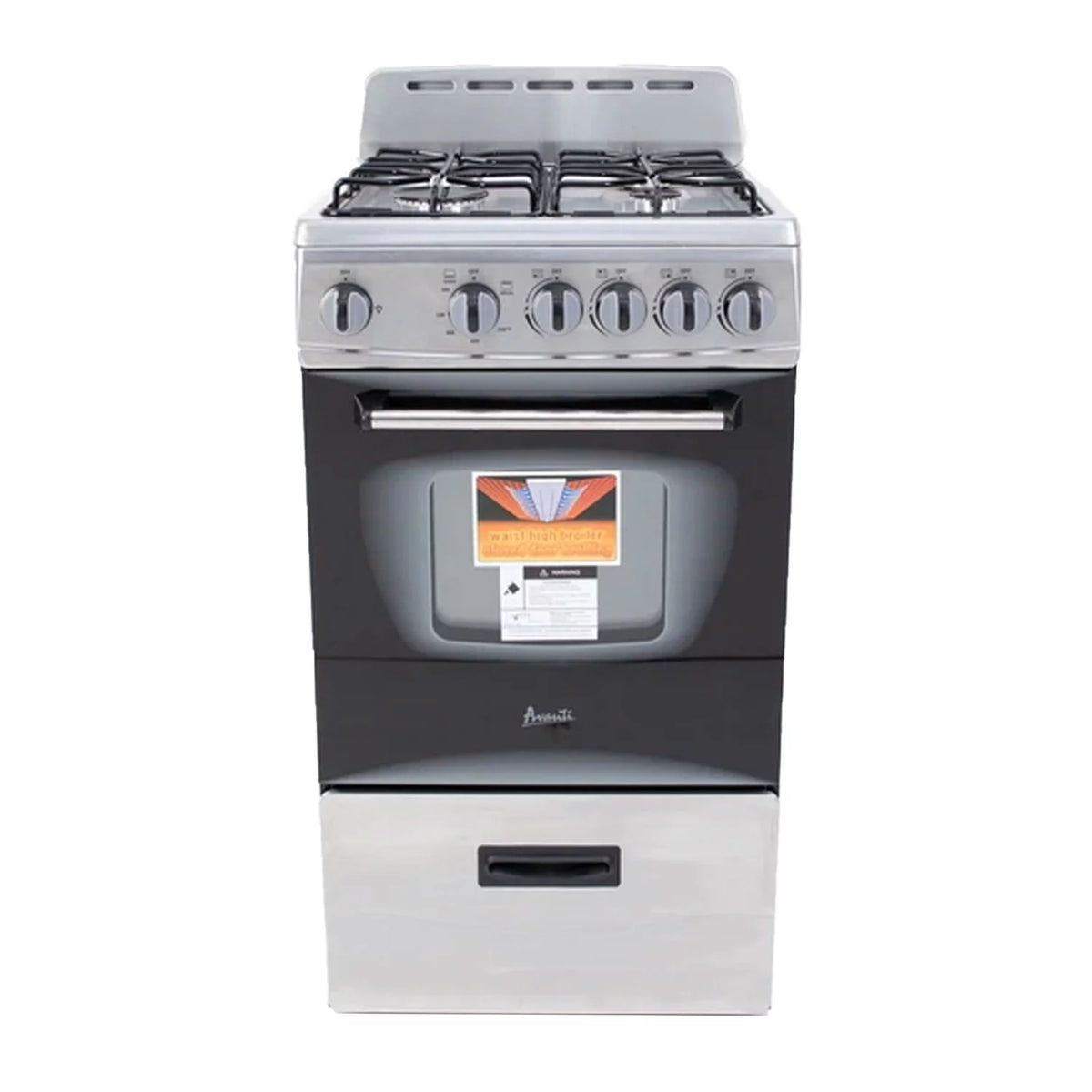 20 Compact Gas Range Oven Stainless Steel G530