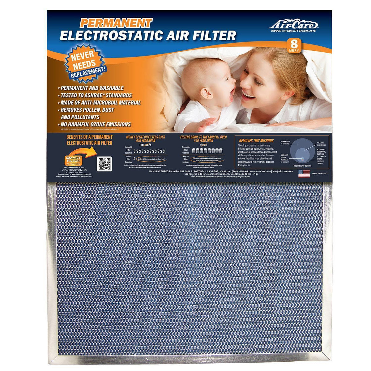 20x22x24x22x1x22 Electrostatic Air Filter O964518